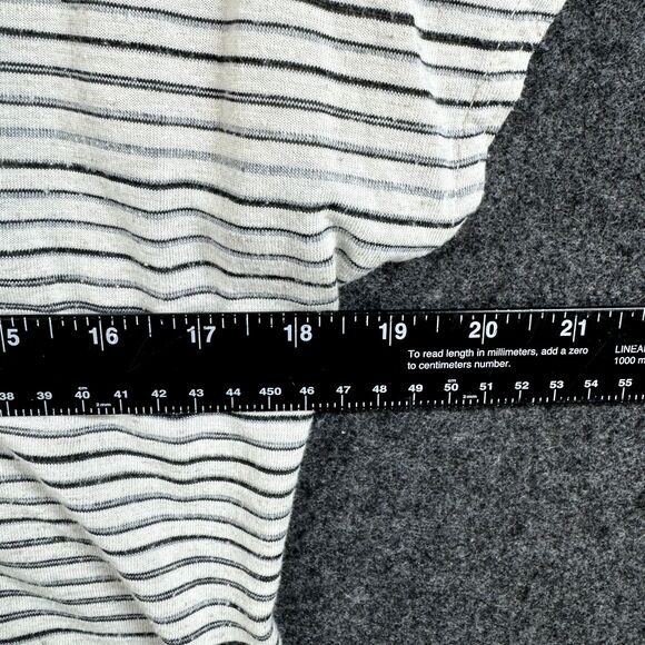 Derek Lam for Design Nation Top Women's Extra Small Ivory Gray Striped Dolman - Picture 4 of 7
